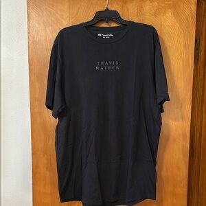 Travis Mathew Black Logo Scoop Men's Tee- Great condition